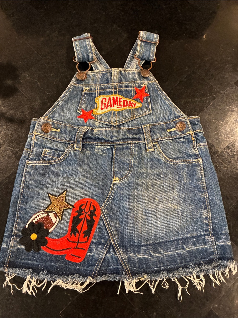 Oshkosh Game Day Kids Overall Skirt 9m